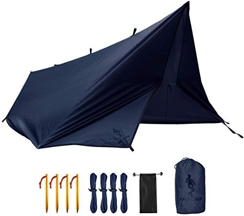 Free Soldier Waterproof Portable Tarp Multifunctional Outdoor Camping Traveling Awning Backpacking Tarp Shelter Rain Tarp Blue Buy Online At Best Price In Uae Amazon Ae