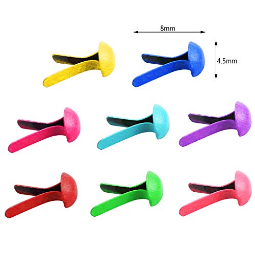 Yexpress 600 Pcs Colorful Mini Brads,Metal Brad Paper Fastener for Scrapbooking Craft DIY Paper, Random Colors - Thumbnail 2
