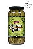 The Extreme Bean - Garlic & Dill, Pickled Green Beans. 16 oz (3 pack)