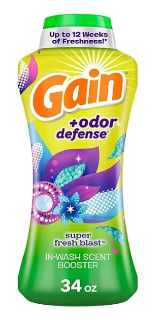 Gain® + Odor Defense In-Wash Scent Booster, HE