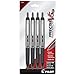 PILOT Precise V5 RT Refillable & Retractable Liquid Ink Rolling Ball Pens, Extra Fine Point (0.5mm) Black Ink, 4-Pack (26054)