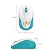 Mini Wireless Mouse, FD V10 2.4G Cute Optical Travel Mouse with Nano Receiver & Battery for Kids/Girls Compatible with Notebook/Computer/PC/Laptop and Chromebook (Green)