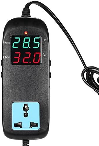 RDPSA Ac90v~250V Thermometer Aquarium Thermostat Electronic Thermal Regulator for Incubator Temperature Regulator Thermocouple +Socket