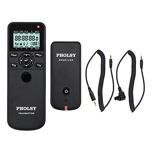 PHOLSY Wireless Timer Remote Control with Intervalometer and HDR for