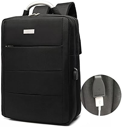 Ameandyou Laptop Smart Backpack with External USB Charging Port for Travel,Black