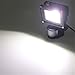 GLW 10W LED Motion Sensor Flood Light IP65 Waterproof Outdoor Security Light 900 Lumens Daylight White 6000K with PIR 80W Halogen Bulb Equivalent for Garden Garage Patio etc[with US 3-Plug]