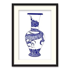 Black Paper Framed Canvas Wall Art for Living Room, Bedroom China Style Canvas Prints for Home Decoration Ready to Hanging - 23x31 inches