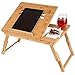 Olivia & Aiden Bed Tray Table and Laptop Desk (Bamboo) Tilting Surface for Reading, Tablets, Serving, and Eating Food | Adjustable Legs | Kids, Adultsthumb 2