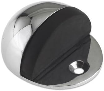 Excel Hardware Door Stop Oval Half Moon Floor Mounted Polished Chrome