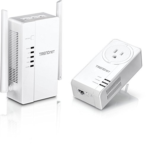 TRENDnet Wi-Fi Everywhere Powerline 1200 AV2 Dual-Band AC1200 Wireless Access Point Kit, Includes 1 x TPL-430AP and 1 x TPL-421E, White, TPL-430APK