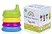 Sippy Cup Lids (4 Pack) Silicone Sippy Lids To Fit Any Cup, 100% BPA Free | Suitable For Toddlers and Babies (Pink, Blue, Yellow, Green)