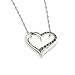 Open Heart Pink Crystal Stone Pendant Silver Love Necklace Wedding Bridal Anniversary Couple Relationship Jewelry Gift