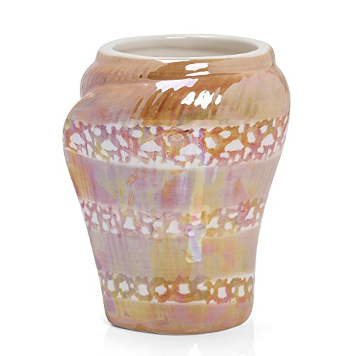 Minigift 4 Piece Sea Snail Ceramic Bathroom Accessory Set Soap Dish Soap Dispenser Tootbrush Holder Tumbler Cup Coffee