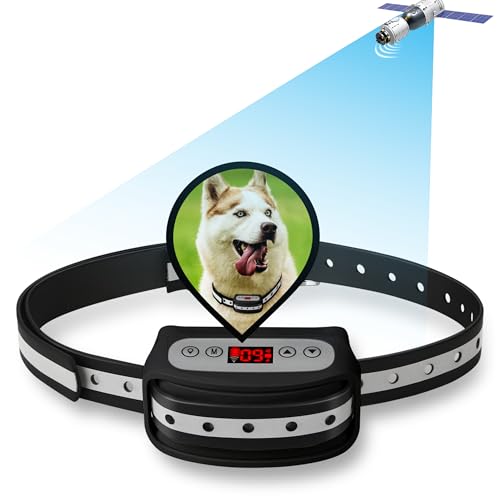 Photo 1 of Blingbling Petsfun Electric GPS Wireless Dog Fence System, Pet Containment System with Waterproof and Rechargeable Training Collar Receiver for Dogs Pets Container Boundary (Black)