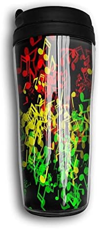 Mortimer Gilbert Rasta Reggae Music ELements Premium Travel Cups Coffee Mug With Lid