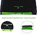 Portable Accordion Expanding File Folder 8 Pockets, Letter Size Archival Organizer Waterproof A4 Paper Size Classification Document Folders Elastic Rope Closure (Green)