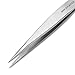 Regine Switzerland Splinter Tweezers – Professional Tweezer with Precision Point Needle Nose for Splinter, Ingrown Hair & Glass Extraction – Stainless Steel Sharp Tool for Men & Women – Silver