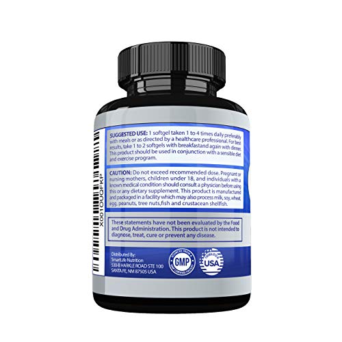 CLA 1000mg Weight Loss Supplement Best All Natural 100 Safflower Oil