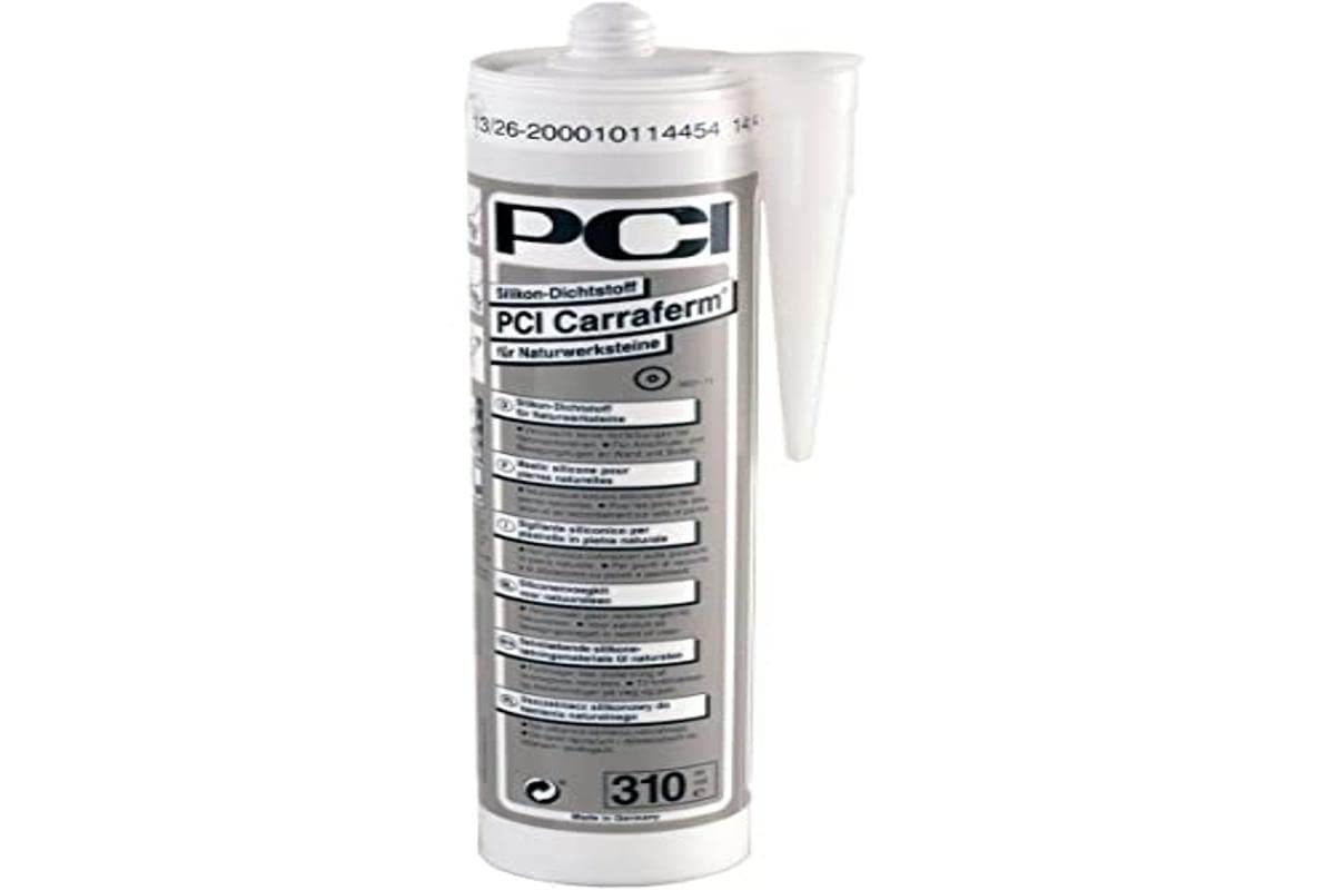 PCI Augsburg GmbH K12220-003 PCI Carraferm Silikon Dichtstoff Naturwerksteine 310ml Silicone, Sand Grey