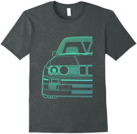 Mens Racing Style E30 M3 Series Motorsport T-Shirt Large Dark Heather