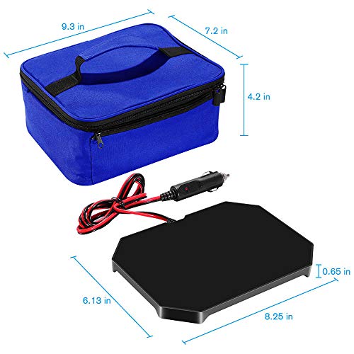 Triangle Power Personal Portable Oven, Electric Slow Cooker For Food,Mini Oven For Meals Reheat,Food Warmer with Lunch Bag For Car(12V) - Thumbnail 2