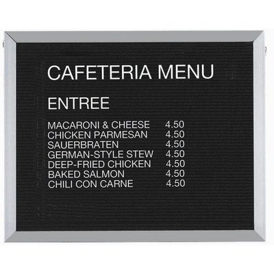 Framed Wall Mounted Bulletin Board Frame Color Aluminium, Size: 24" H x 30" W