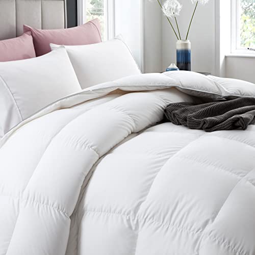DWR Luxurious Goose Feathers Down Comforter Queen, UltraSoft Pima