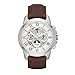 Fossil Men's ME3027 Grant Automatic Watch With Brown Leather Band