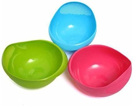 Palak Plastic Servig Set, Set of 3, Multicolor