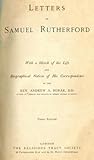 Letters of Samuel Rutherford