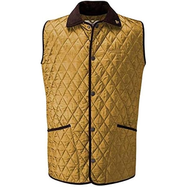 John Partridge Men's Classic Rag Gilet Quilted Vest Olive