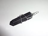 1pc Black Obsidian Premium Crystal Cut Healing Gemstone Wire Wrapped with Loop Point Pendant