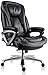 High Back Executive Thick Padding Headrest and Armrest Home Office Chair with Tilt Function, Black, Large