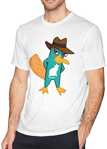 SyvuhFxfgXUB 's Natural How to Draw Perry The Platypus Fashion O-Neck Short Sleeves for All Men Black