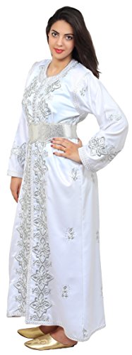 Moroccan Caftan Women Handmade Embroidery Small To Large Complimentary Belt - Image 14