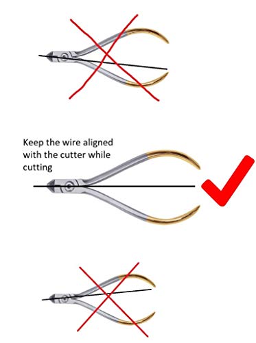 Distal end cutter large handle TC inserts gold plated with safety hold by Wise Linkers USA