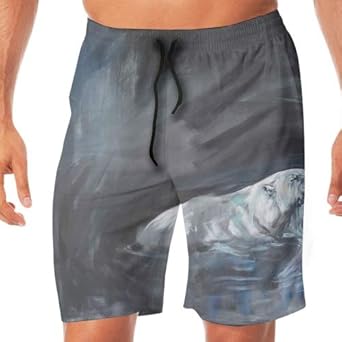 Amazon 水着 メンズ 海パン サーフパンツ ビーチパンツ Polar Bear