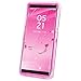 Dexnor for Galaxy Note 8 Case, Glitter 3D Bling Sparkle Flowing Quicksand Liquid Bumper Clear 3 in 1 Shockproof TPU Silicone + PC Heavy Duty Protective Defender Cover for Samsung Galaxy Note 8 - Pink