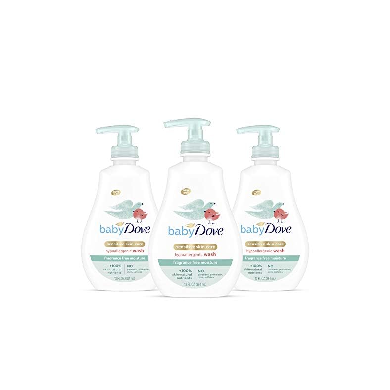 Baby Dove Tip to Toe Baby Body Wash For Baby’s Sensitive Skin Sensitive Moisture Washes Away Bacteria, Fragrance-Free…