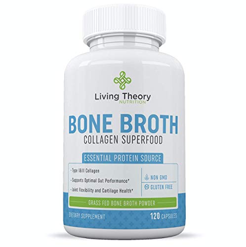 Organic Grass-Fed Bone Broth Collagen Superfood Powder - 120 Capsules - Multi Collagen Supplement - Supports Stronger Nails, Hair, Teeth, Joint & Overall Gut Health Organic Grass-Fed Bone Broth Collagen Superfood Powder - 120 Capsules - Multi Collagen Supplement - Supports Stronger Nails, Hair, Teeth, Joint & Overall Gut Health