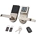 HENYIN Digital Door Lock,Unlock with M1 Card, Code and Key,Handle Direction Reversible (card+remote)