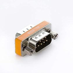 DB9 Null Modem Adapter Male to Male 2 Pack