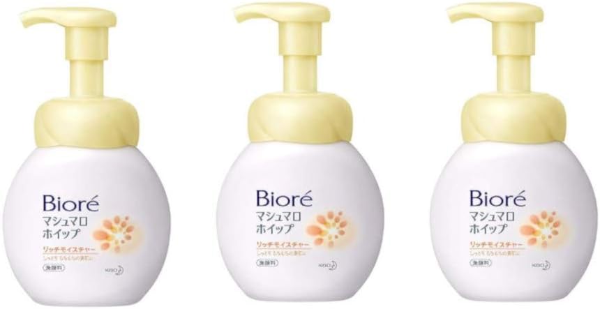 Amazon まとめ買い ビオレ マシュマロホイップ リッチモイスチャー本体 150ml 3個 泡洗顔 ビオレ 泡洗顔料 通販