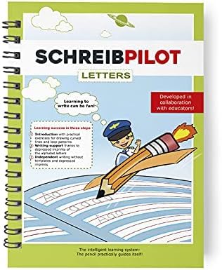 Schreibathlet: Learn-to-Write Booklet for ABC learners with pre-embossed letters | Incl. pencil and eraser [English Version] — image 1