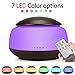 Tasera Essential Oil Diffuser with Remote Control, 300ml Mini Aroma Essential Oil Cool Mist Humidifier, Waterless Auto Shut-Off, Timer and 7 Color LED Lights for Office Home Study Yoga Spa Baby