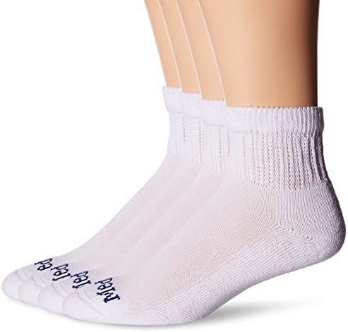 MediPEDS Men's 4 Pack Diabetic Quarter Socks