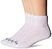MediPEDS Men's 4 Pack Diabetic Quarter Socks, White, Shoe Size: 6-9