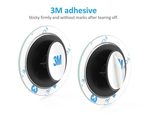 Blind Spot Mirror Frameless LIBERRWAY Wide Angle Mirror Adjustable Convex Rear View Mirror 360°Rotate for All Universal Vehicles Car Stick on Design 2 Pack - Thumbnail 4