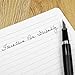RICCO BELLO Primo Ruled Hardcover Journal Notebook – Vegan Friendly Faux Leather, Elastic Band Closure, Pen Loop, Bookmark, Storage Pocket, Thick Paper - 5.7 x 8.4 inches (Black)