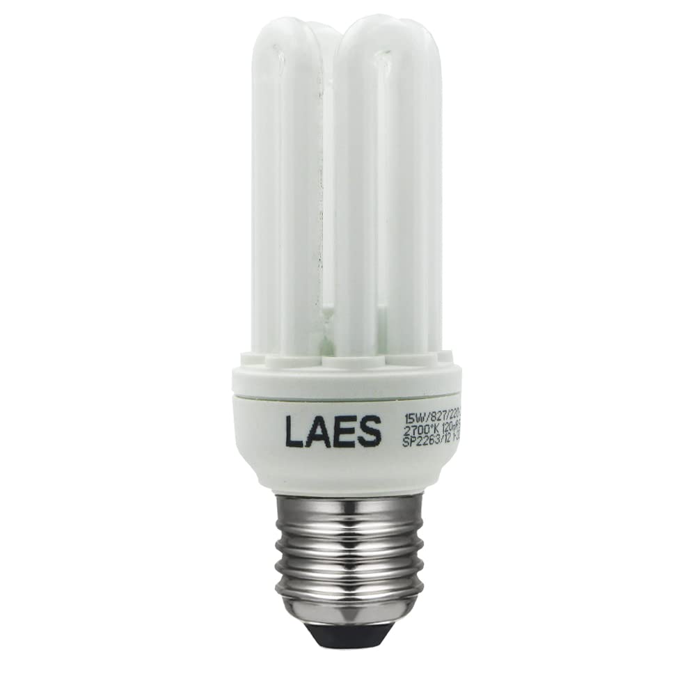 LAES 975475 Bulb Saving Micro E27, 15 W, White, 41 x 112 mm